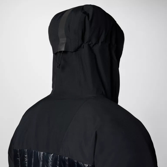 Columbia Black Performance Jacket with Water-Resistant Shell and High Collar - Picture 2 of 10